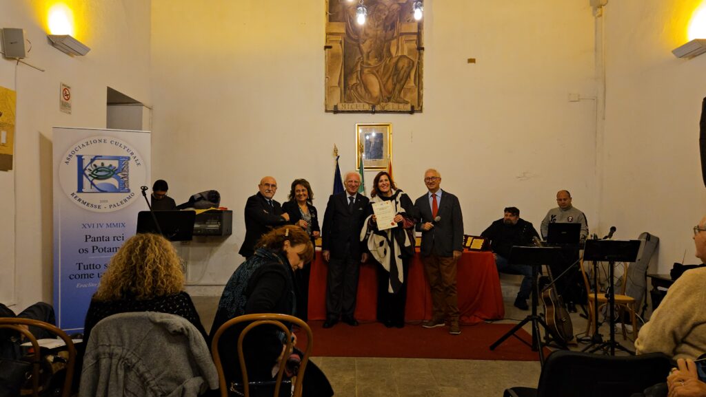 Premio Kermesse 2023 Villa Niscemi 15 dicembre 2023 Palermo consegna attestati