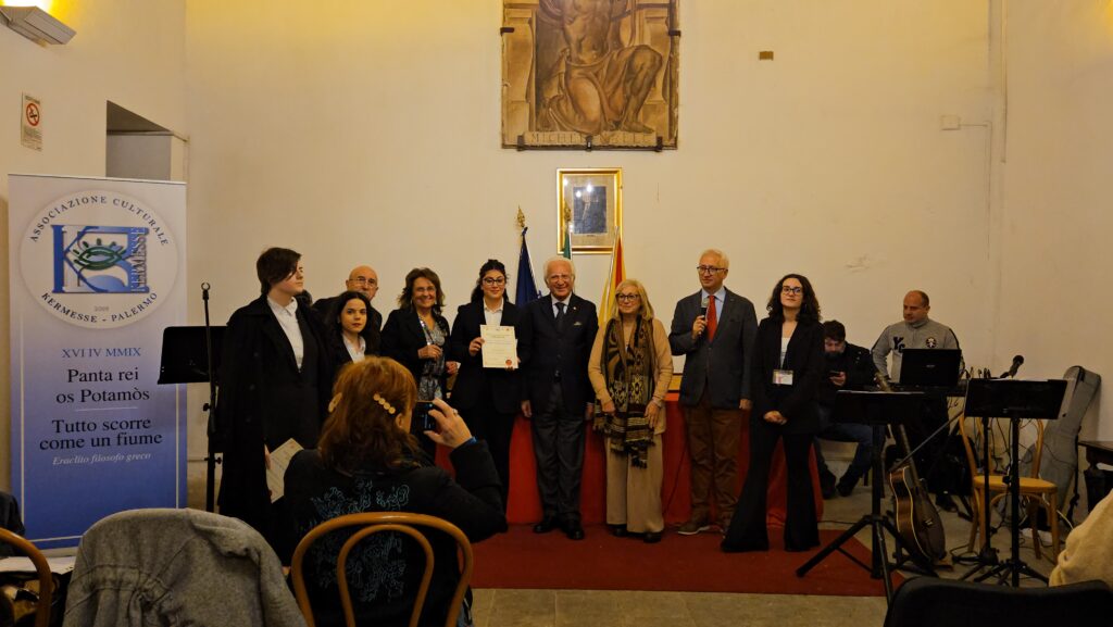 Premio Kermesse 2023 Villa Niscemi 15 dicembre 2023 Palermo consegna attestati