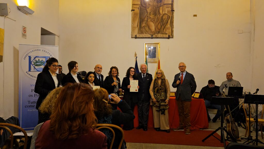 Premio Kermesse 2023 Villa Niscemi 15 dicembre 2023 Palermo consegna attestati