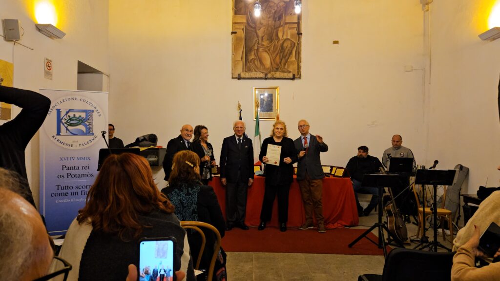 Premio Kermesse 2023 Villa Niscemi 15 dicembre 2023 Palermo consegna attestati