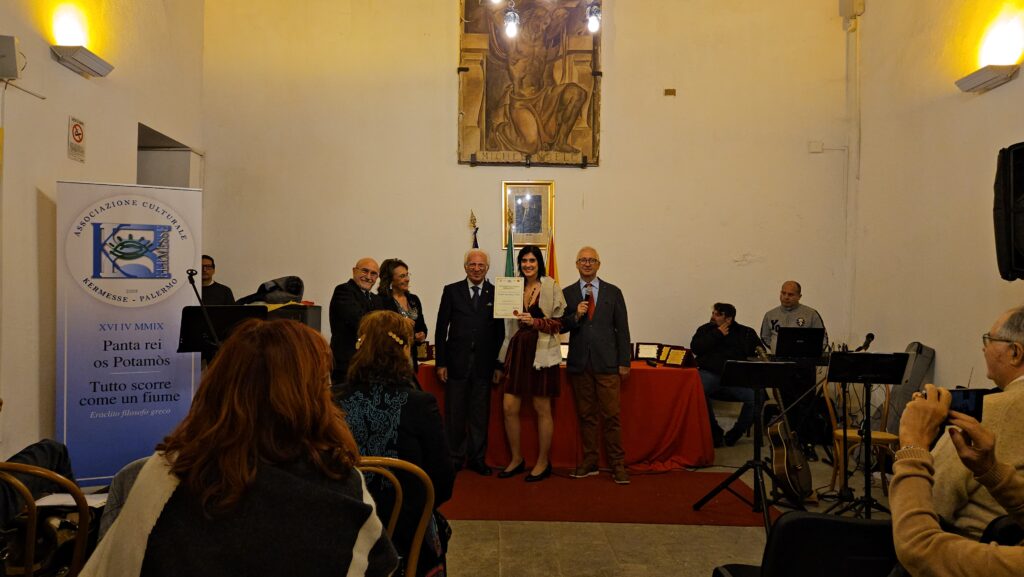 Premio Kermesse 2023 Villa Niscemi 15 dicembre 2023 Palermo consegna attestati