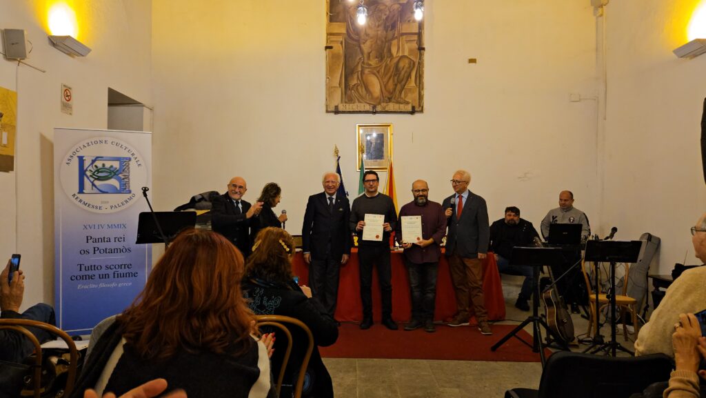 Premio Kermesse 2023 Villa Niscemi 15 dicembre 2023 Palermo consegna attestati